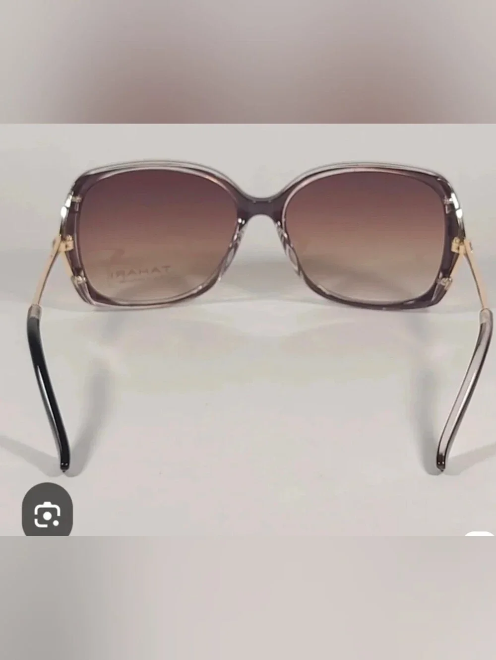 Tahari Butterfly Vented Sunglasses Brown Gradient Lens TH724 BRN